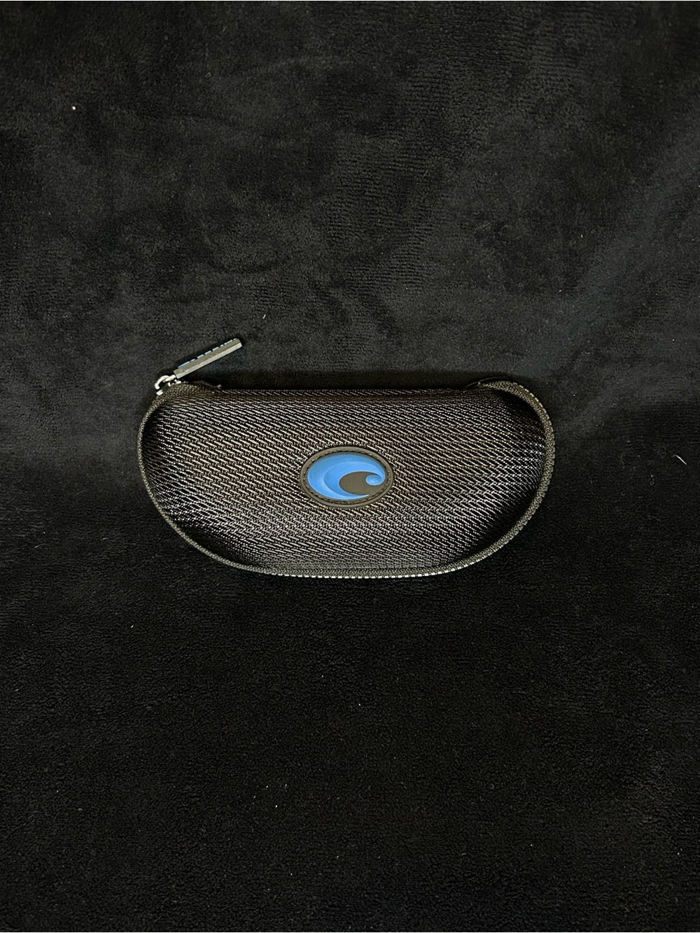 Costa Black Hard Sunglasses Case with Blue Logo